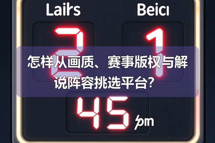 怎样从画质、赛事版权与解说阵容挑选平台?